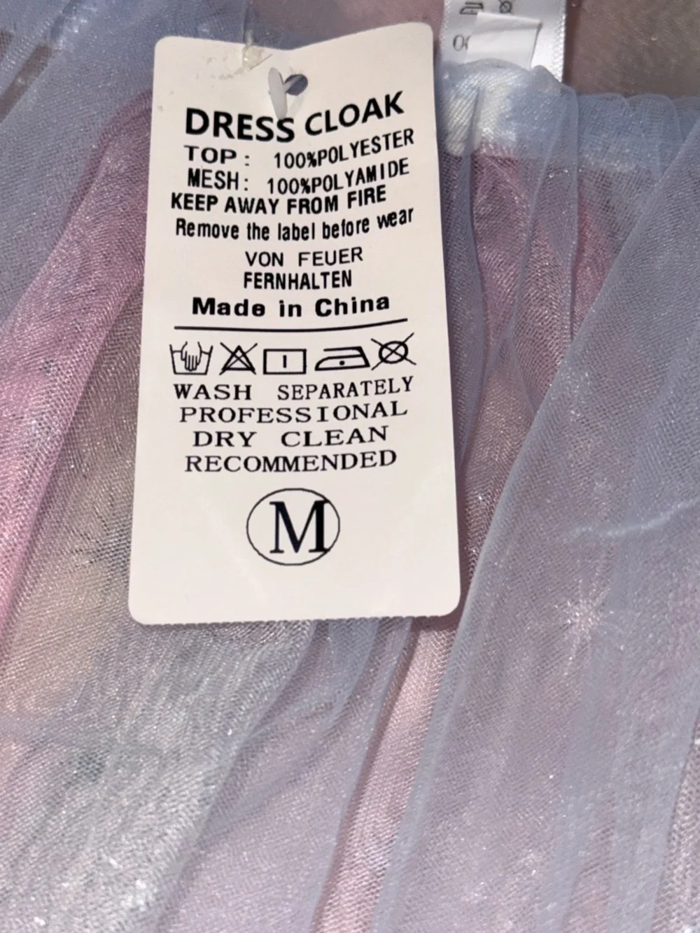 Celestial Sparkle Princess Cloak - Size Medium